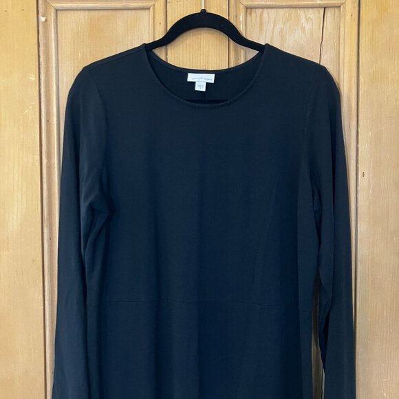J.Jill Womens Pure Jill Elements Modest Stretch Pima Dress Medium Black SP EXC - Picture 4 of 11